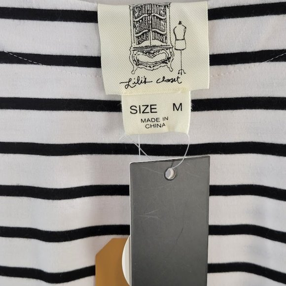 ANTHROPOLOGIE LILIS CLOSET striped sleeveless shift dress Sz M NEW - Picture 6 of 9